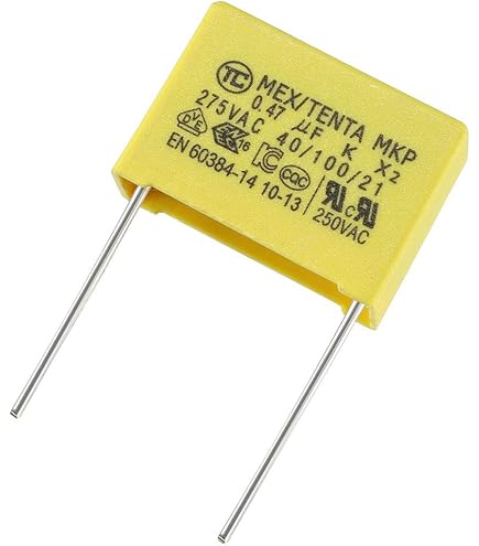 uxcell Polypropylene Film Safety Capacitors 0.1uF 275VAC X2